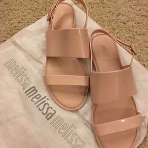 ❤️SOLD❤️ New Melissa Light Pink PVC Sandals— US 8